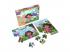 Dóra a felfedező 3x24 darabos fa puzzle fa dobozban
