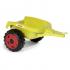 Smoby Claas ráülős traktor utánfutóval, 142 cm