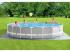 Csővázas Intex medence szett szürke szűrővel - 549 x 122 cm