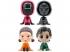 Squid Game Bobble Hero meglepetés mini figura 8cm