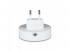 LED lámpatest , éjszakai irányfény , 2 db USB csatlakozóval , 0.5W , kerek , meleg fehér , Samsung Chip