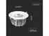 40W LED COB Downlight Reflektor A++ Kerek 6500K
