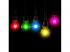 LED lámpa , égő , izzószálas hatás , filament , kisgömb , E27 foglalat , G45 , 2 Watt , kék