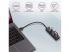 Axagon HMA-CR3A 3 portos USB3.2. Gen 2 fekete HUB kártyaolvasóval