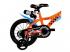 Hot Wheels 16 gyerek bicikli kulacstartóval és oldalkerekekkel narancssárga-fekete színben  Dino Bikes kerékpár