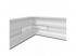 Led panel , beépítő keret , magasított, KLIKK , 1200 x 300  x 68 mm , fehér