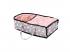 Babakocsi játékbabáknak, 2 in 1, szürke-pink 66,5X37X69 Cm