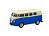 Welly: Volkswagen T1 kék fém kisautó modell 1/64