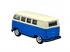 Welly: Volkswagen T1 kék fém kisautó modell 1/64