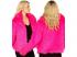 Neon pink színű plüss kabát női jelmez