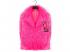 Neon pink színű plüss kabát női jelmez