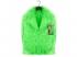 Neon zöld színű plüss kabát női jelmez
