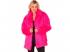Neon pink színű plüss szőrös kabát unisex felnőtt jelmez