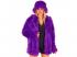 Lila színű plüss szőrös kabát unisex felnőtt jelmez