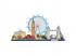 CubicFun: London látképe 3D puzzle LED fénnyel - 186 darabos