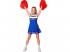 Cheerleader kék női jelmez
