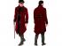 Gótikus bársony kabát bordó férfi jelmez