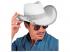 Fehér cowgirl kalap partykra