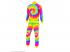 Neon Hippie szivárvány party tréningruha unisex felnőtt jelmez