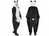 Panda puha plüss egyberészes unisex felnőtt jelmez