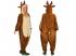 Szarvas puha plüss egyberészes unisex felnőtt jelmez