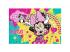 Minnie egér színezhető 24db-os puzzle 3 színezhető képpel