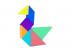 Cayro Click-Clakk Tangram, mágneses építőkocka játék