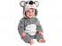 Koala puha plüss kapucnis overál unisex gyermek jelmez