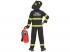 Tűzoltó jelmez 128cm-es méretben