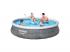 Bestway Fast Set medenceszett, kerek, rattan mintás, 396 cm