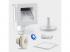 Acélfalú kör alakú HQ Plus magas minőségű medence szett 3,50 x 1,35 m , kék fóliás, részleges/teljes beépíthetés