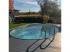 Acélfalú ovális medence POOLSANA HQ magas minőségű medence 4.90 x 3.00 x 1.35 m, szürke színű fólia 0,8 mm PROFI szett aluminium szegéllyel