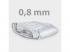 Téglalap alakú Styrofoam profi medence szett 7,00 x 3,50 x 1,50 m, szürke fólia, sarok beépített lépcső 118 x 118 cm