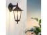 LED lámpatest , oldalfali , E27-es foglalatú , fekete , kültéri , IP44 , EGLO , LATERNA 4 , 22467