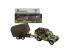 Kids Globe - Land Rover öntvényből, Trailer Army-val, 27 cm