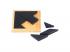 Fa tangram kirakó dobozban  13 x 13 cm
