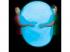 Super Glo Wubble világító buboréklabda kék színben 75cm