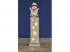 LED dekoráció , beltéri , hóember , elemes , 7 db LED , 46 cm , meleg fehér , időzíthető
