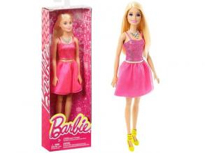 Barbie baba rózsaszín ruhában - Mattel