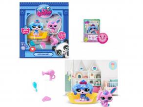 Littlest Pet Shop: Petfluencers kutyus és nyuszi 2db-os figura szett - Szuper szalon 2.széria