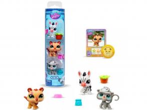 Littlest Pet Shop: Zebra, tigris, pávián 3db-os figura csomag - Country vibes 2. széria