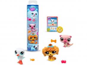 Littlest Pet Shop: Sirály, vidra, kutyus 3db-os figura csomag - Country vibes 2. széria