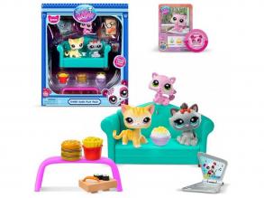 Littlest Pet Shop: Diner Dash 3db-os játékszett cica figurákkal