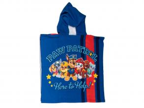 Törülköző-poncsó Mancs Őrjárat, 55x110cm