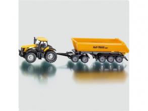 Traktor utánfutóval és billenőkocsival ,7.5x5.4x22.6 cm-es - Siku