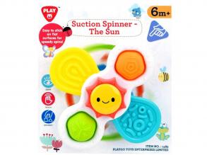 Playgo: Tapadókorongos forgó napocska bébijáték