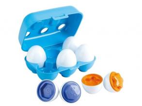 Playgo: Szivárvány formaválogató tojások