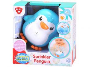 Playgo: Vizet spriccelő kék pingvin fürdőjáték