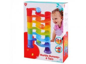 Playgo: 6 szintes szivárvány golyópálya