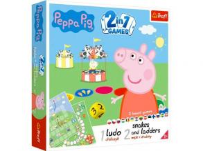 Peppa malac 2 az 1-ben társasjáték szett - Trefl